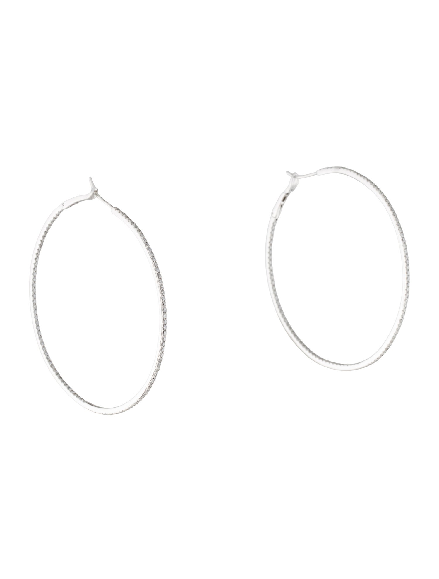 Earrings 14K 2.00ctw Diamond Hoop Earrings