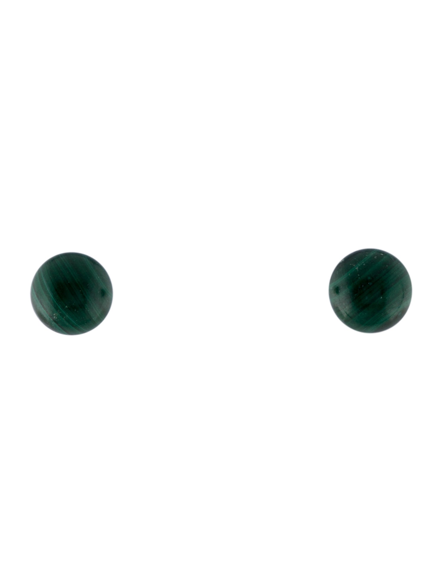 Earrings 14K Malachite Stud Earrings