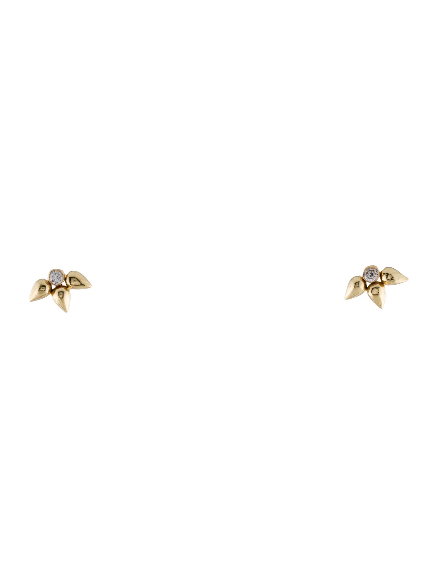 Earrings 14K Diamond Spike Stud Earrings