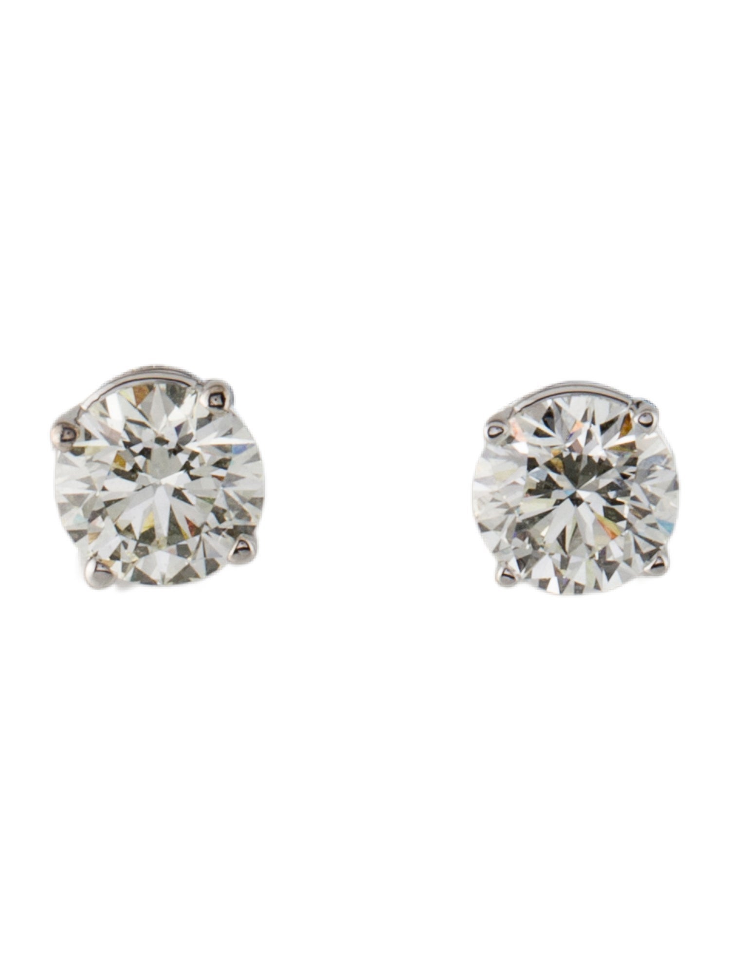 Earrings Platinum 1.93ctw Lab-Grown Diamond Stud Earrings