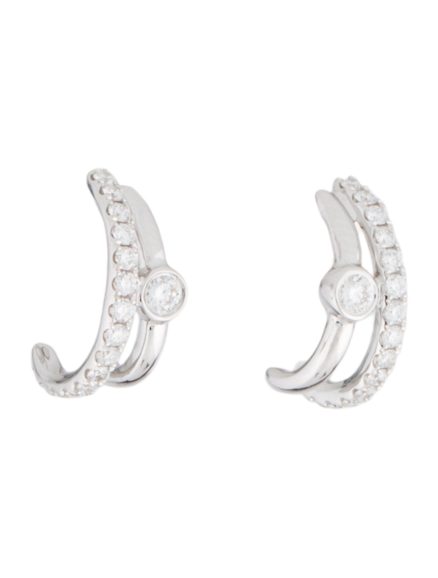 Mejuri Duet Mixed Huggie Hoops - Sterling Silver Huggie