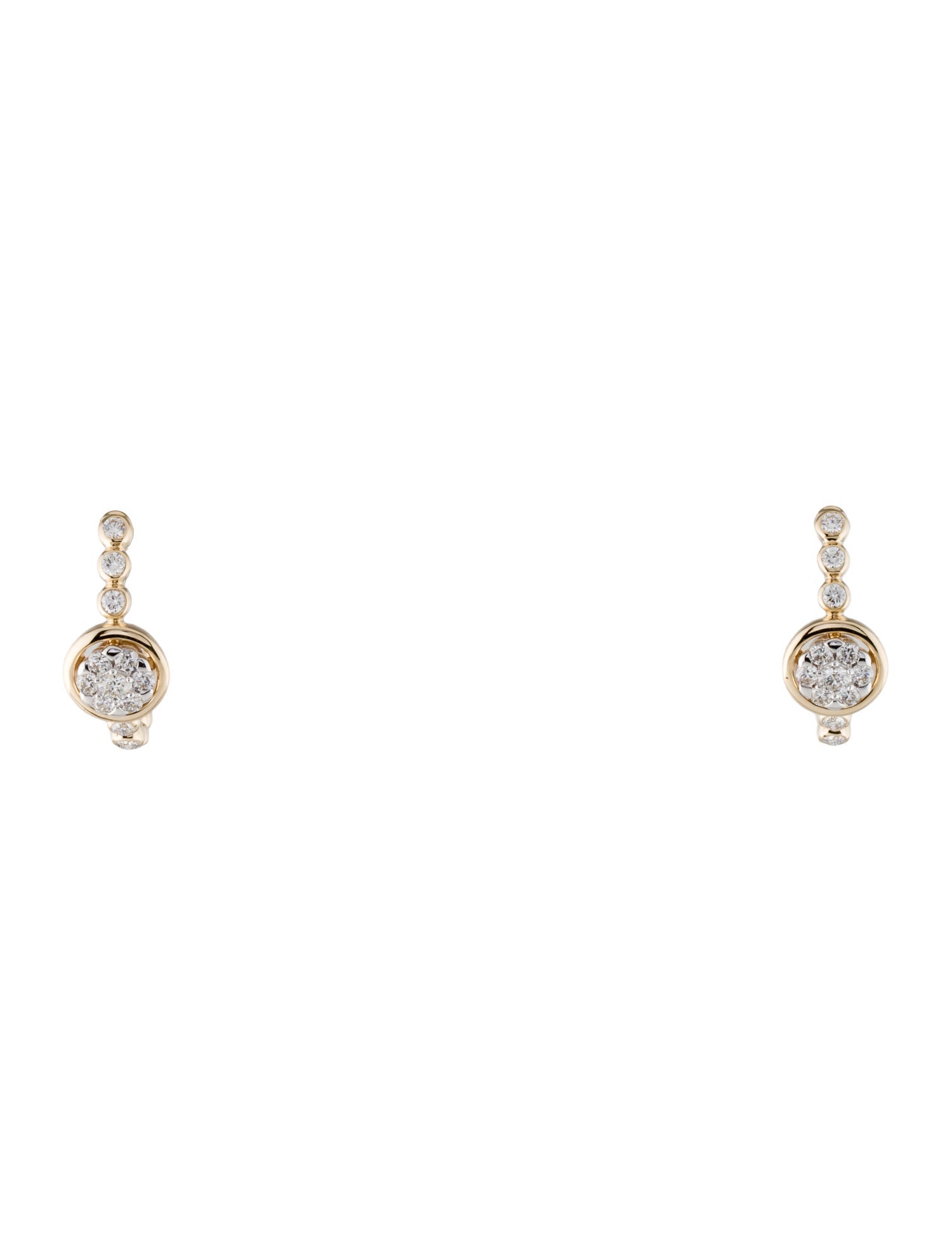 Earrings 14K Diamond Inside-Out Hoop Earrings