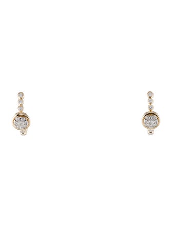Earrings 14K Diamond Inside-Out Hoop Earrings