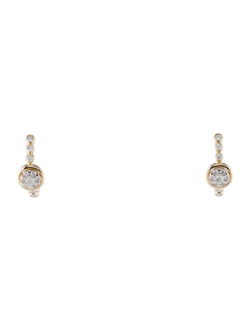Earrings 14K Diamond Inside-Out Hoop Earrings