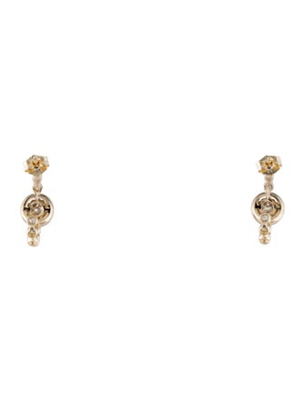 Earrings 14K Diamond Inside-Out Hoop Earrings