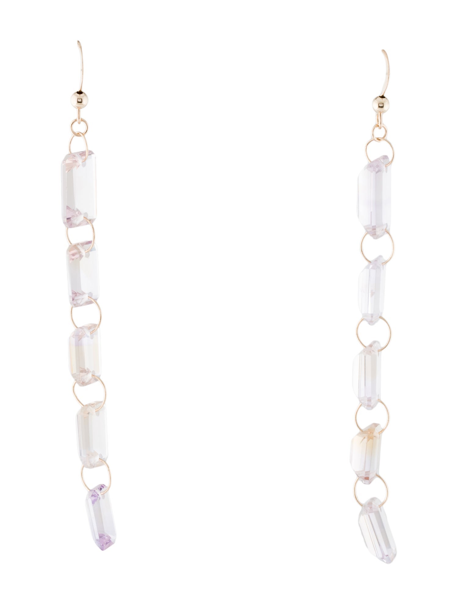 Earrings 14K Amethyst & Ametrine Drop Earrings