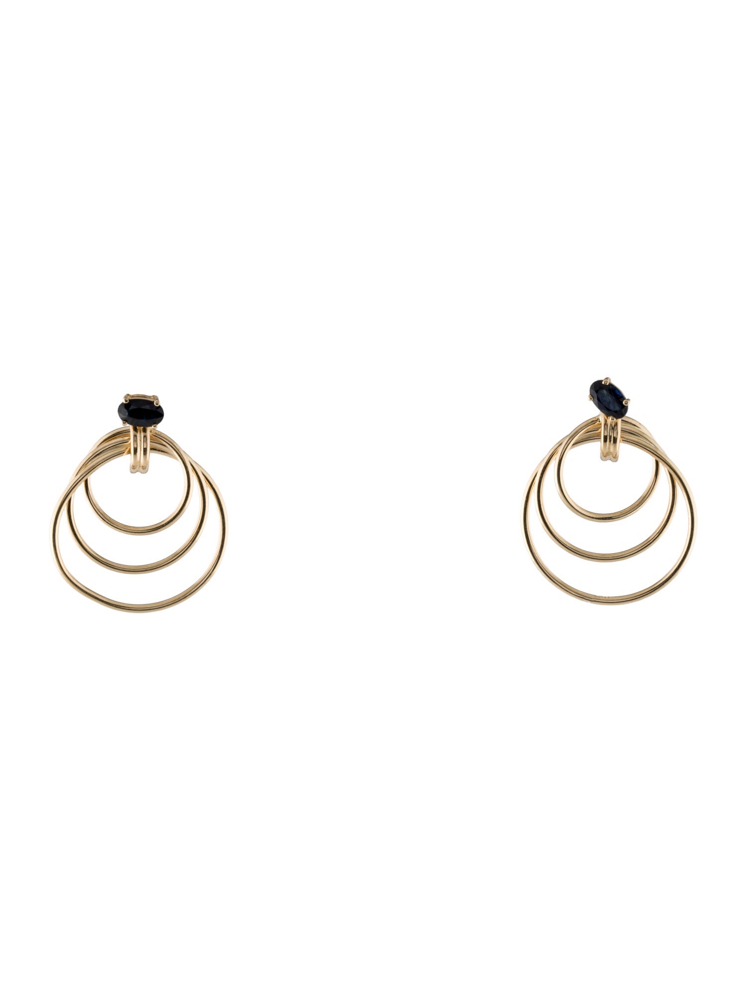 Earrings 14K Sapphire Convertible Drop Earrings