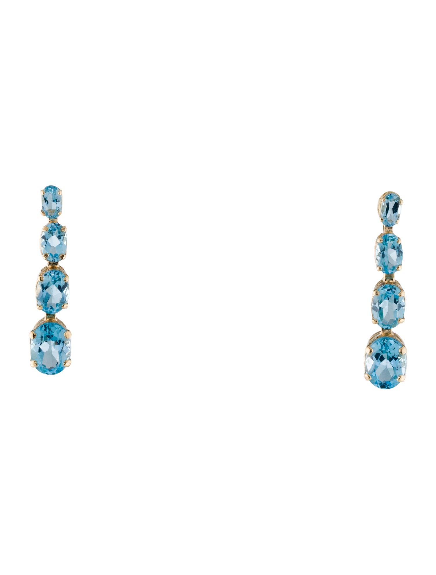 Earrings 14K 7.08ctw Topaz Drop Earrings