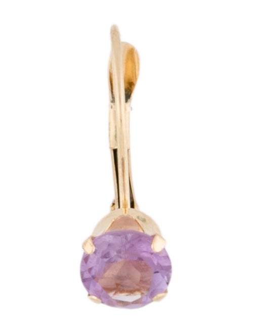 Earrings 14K Amethyst Single Drop Earring