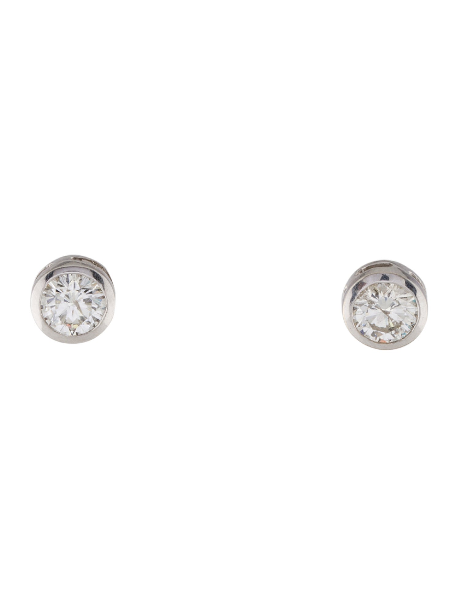 Earrings 18K 1.12ctw Diamond Stud Earrings