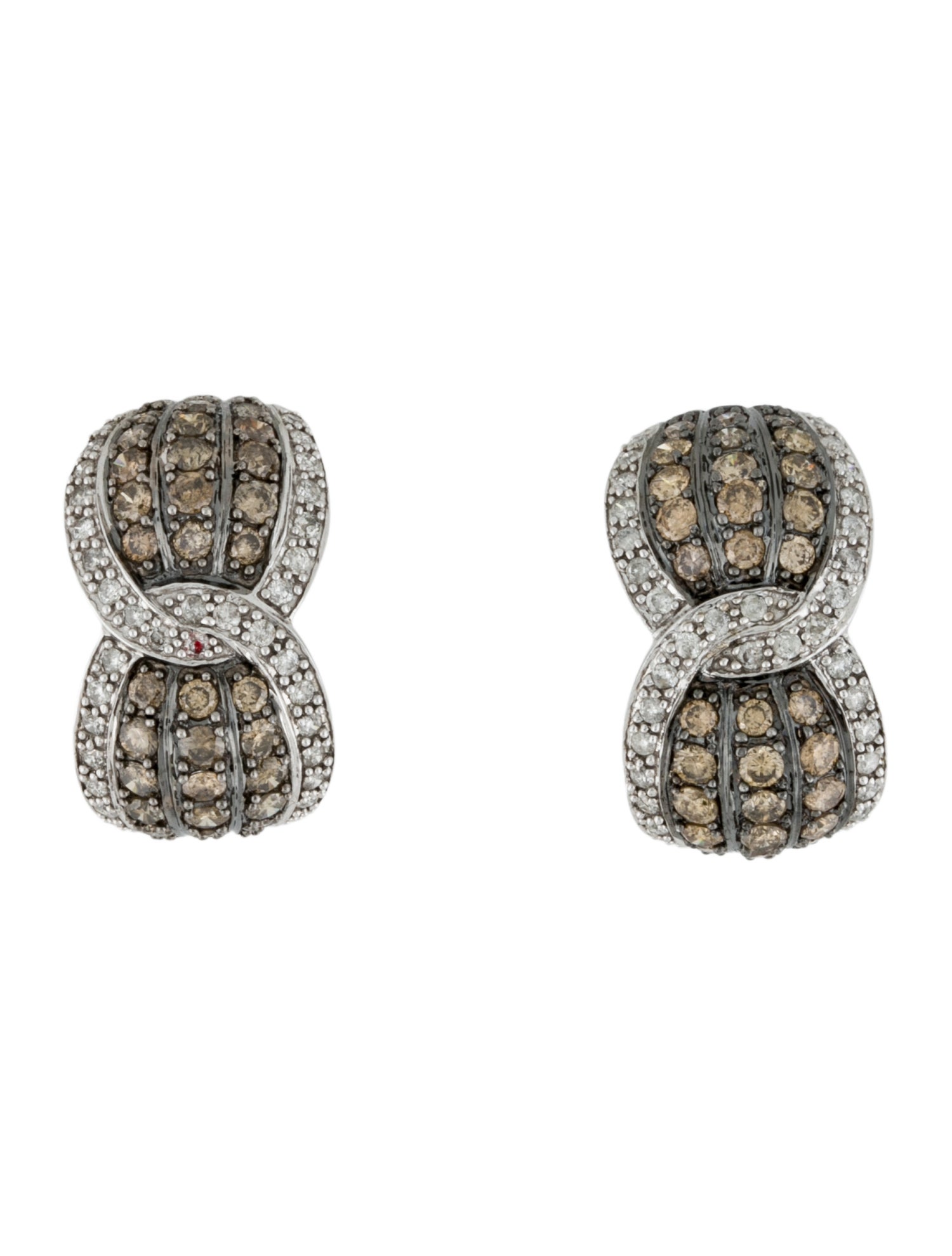Earrings 10K 2.46ctw Diamond Earclips