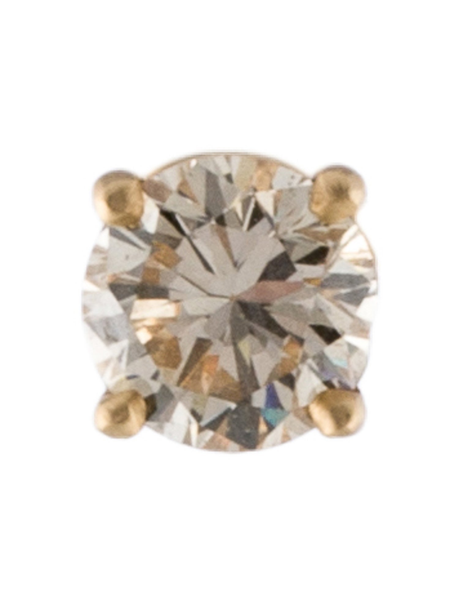 Earrings 14K Diamond Single Stud Earring