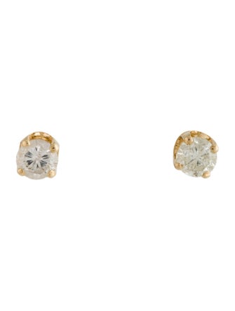 Earrings 14K Diamond Solitaire Studs