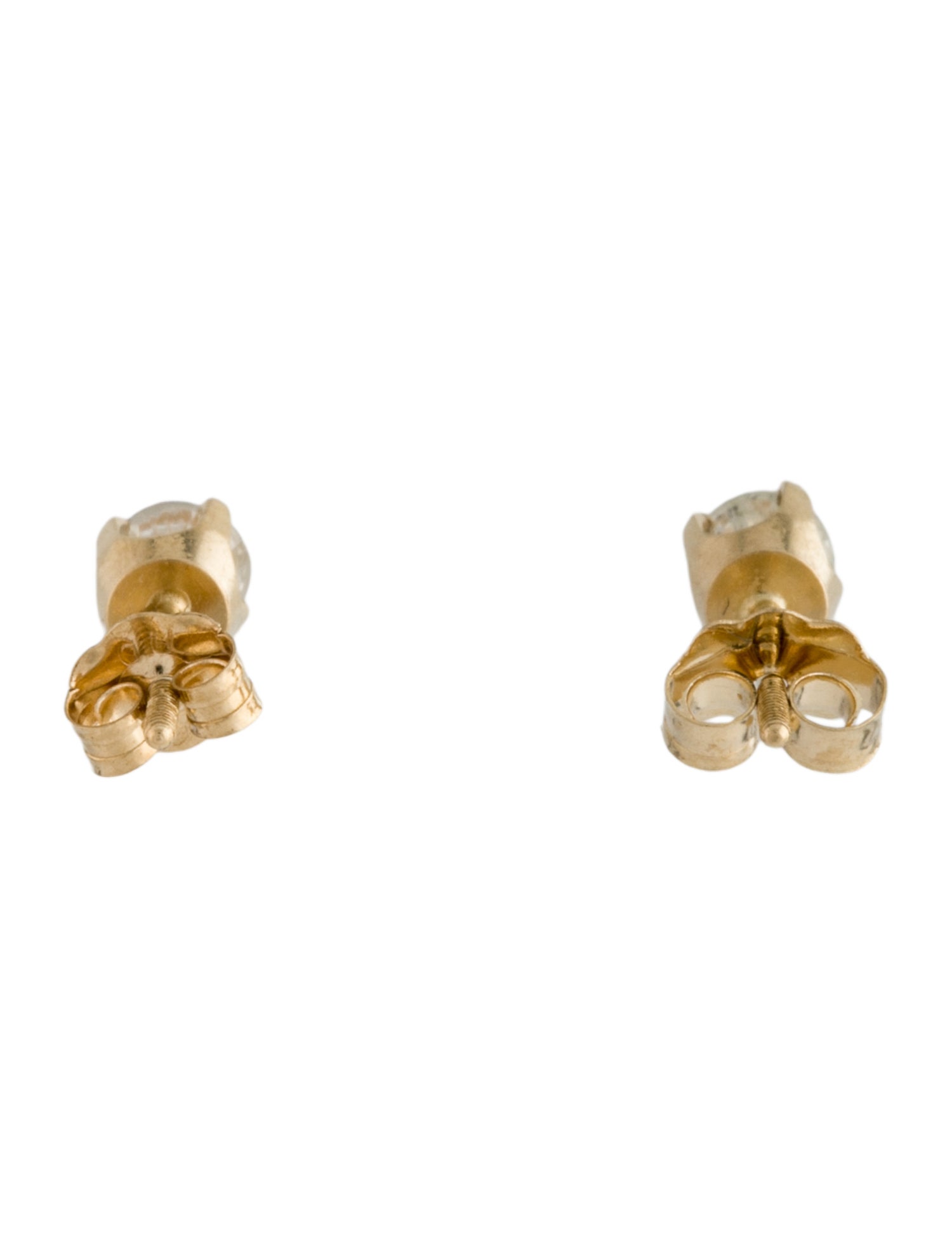 Earrings 14K Diamond Solitaire Studs