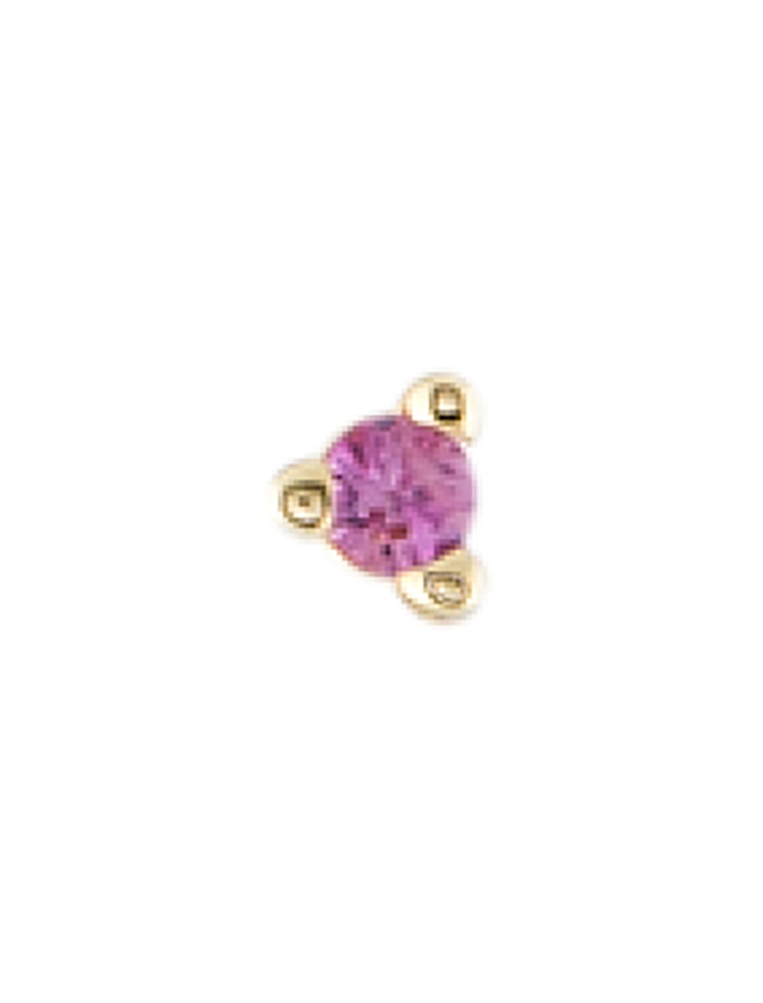 Earrings 14K Sapphire Single Stud Earring