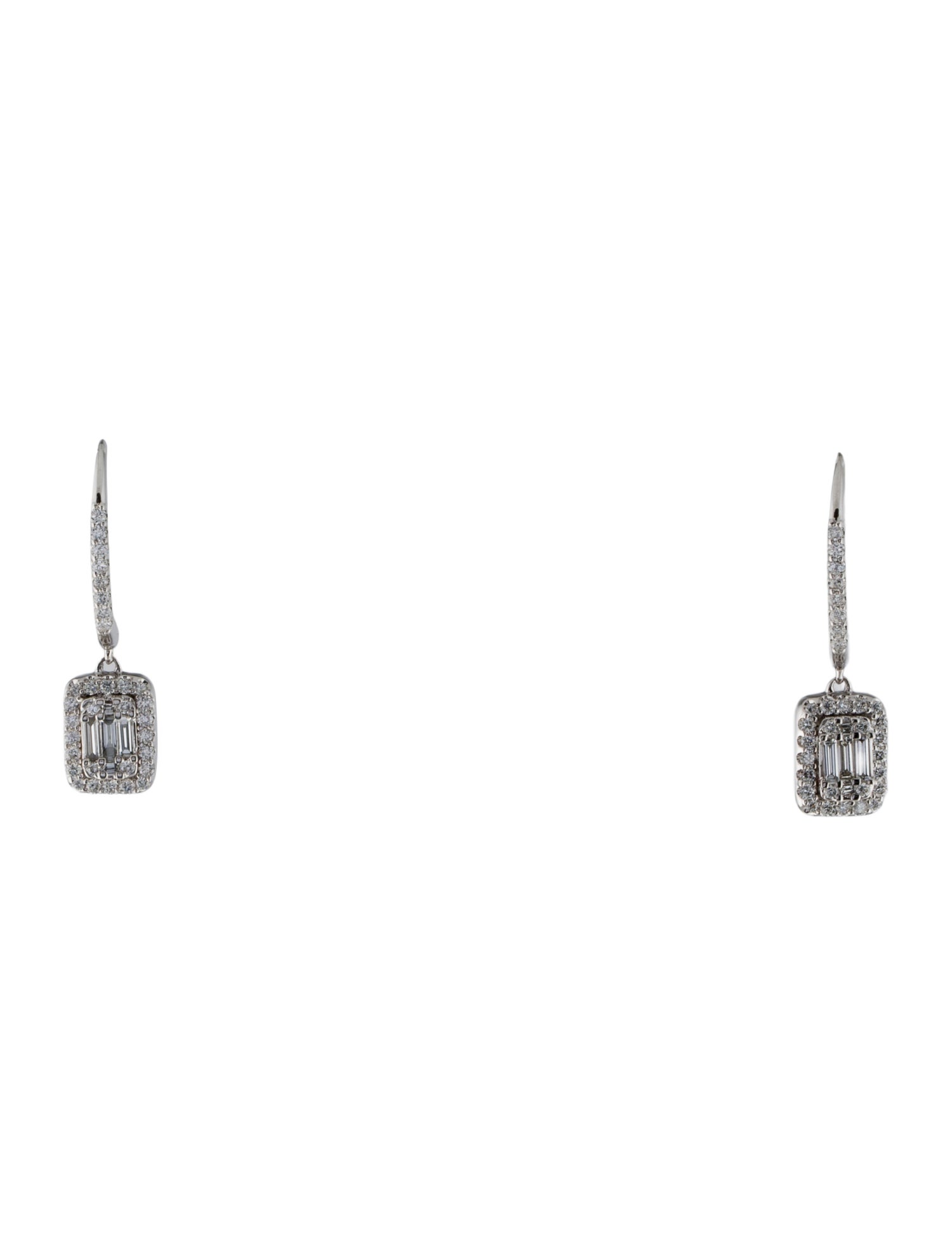 Earrings 14K Diamond Drop Earrings