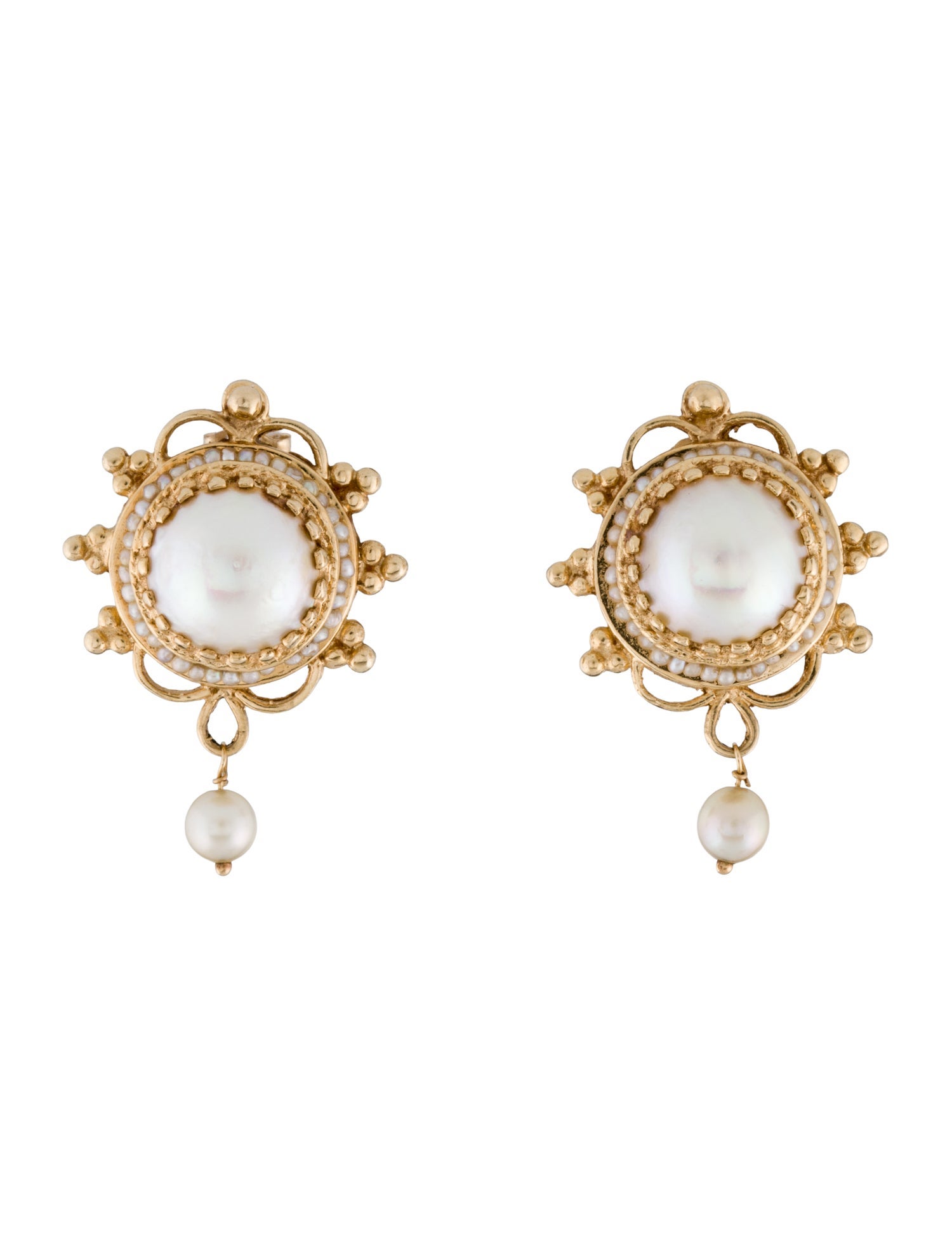 Earrings 14K Pearl Drop