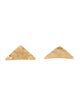 Earrings 14K Triangle Shield Stud Earrings