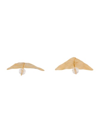 Earrings 14K Triangle Shield Stud Earrings
