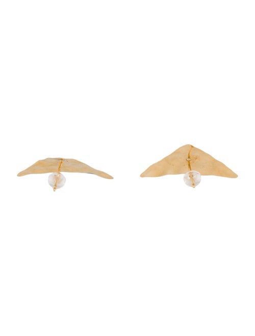 Earrings 14K Triangle Shield Stud Earrings