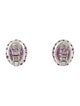 Earrings 18K 7.34ctw Ruby & Diamond Earclip Earrings