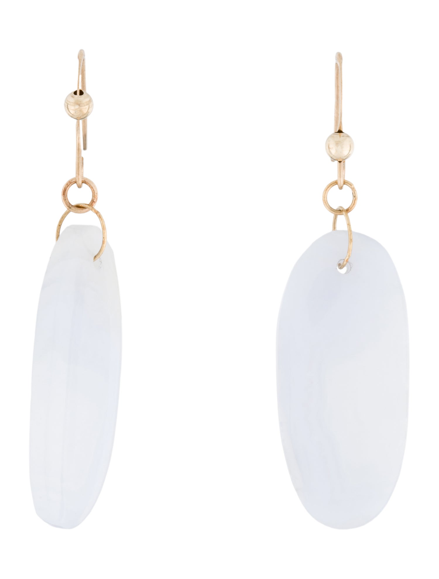 Earrings 14K Blue Lace Agate Drop Earrings