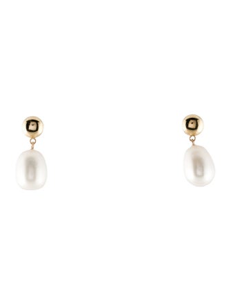 Earrings 14K Pearl Drop Earrings