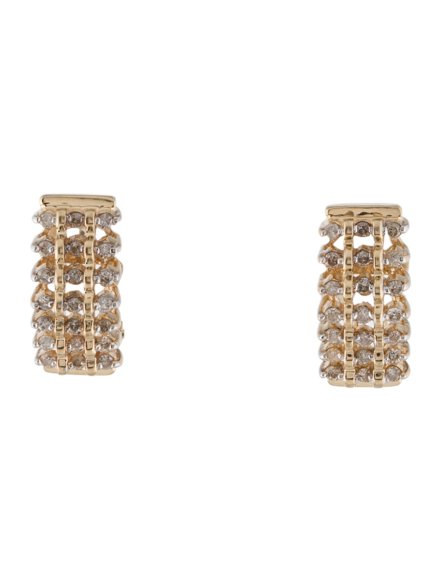 Earrings 14K Diamond Earclips