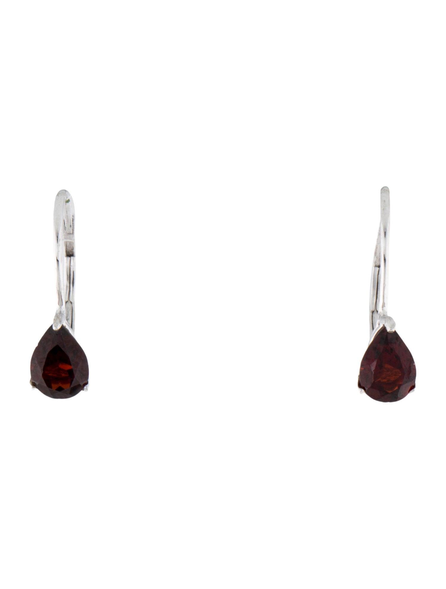 Earrings 14K Garnet Drop Earrings
