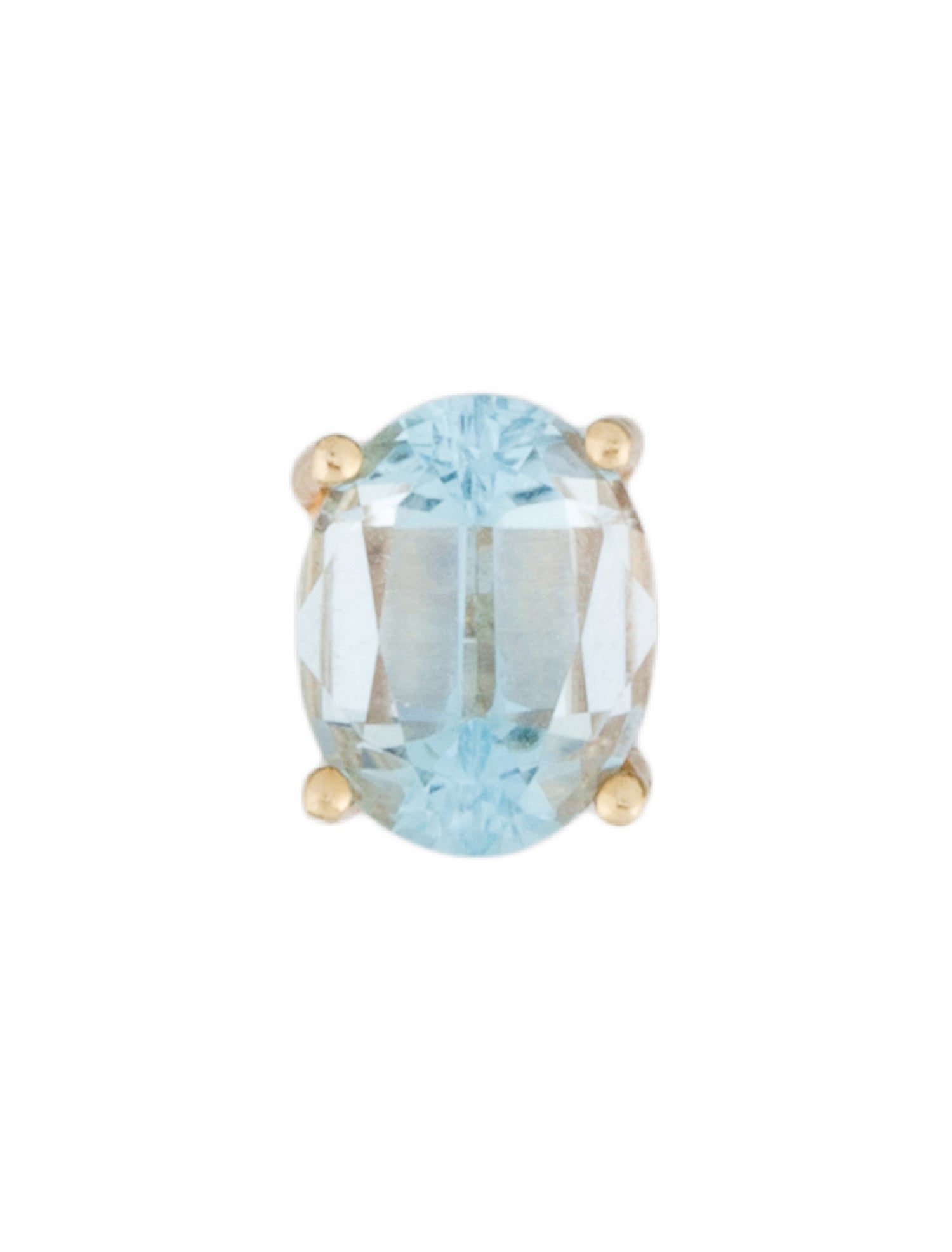 Earrings 14K Topaz Single Stud Earring