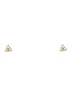 Earrings 14K Diamond Triangle Stud Earrings