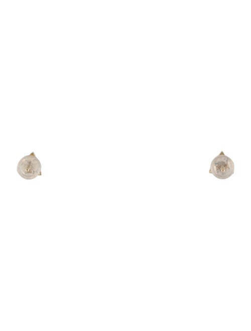 Earrings 14K Diamond Triangle Stud Earrings