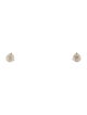 Earrings 14K Diamond Triangle Stud Earrings