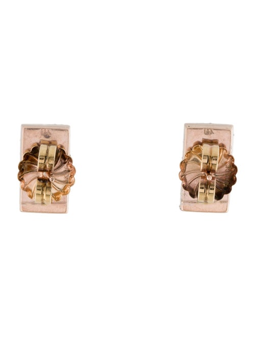 Earrings 14K Opal & Diamond Stud Earrings