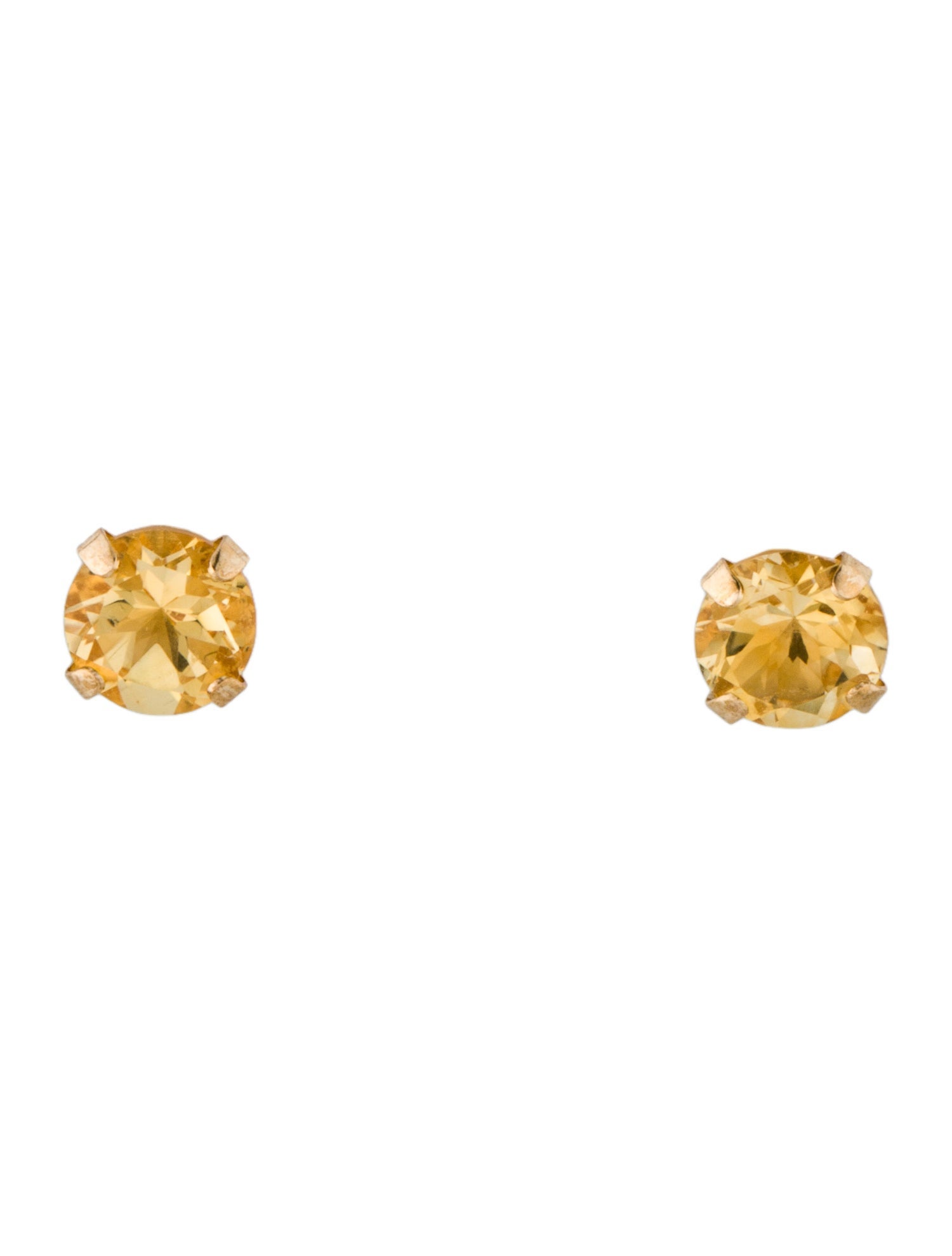 Earrings 10K 1.14ctw Citrine Stud Earrings