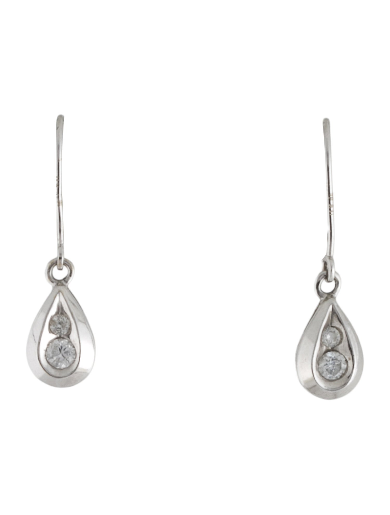 Earrings 14K Diamond Drop Earrings