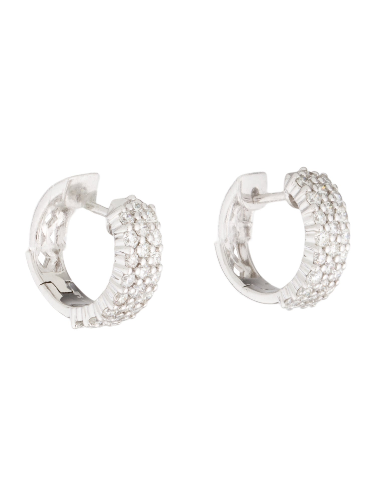 Earrings 14K 1.00ctw Diamond Huggie Earrings