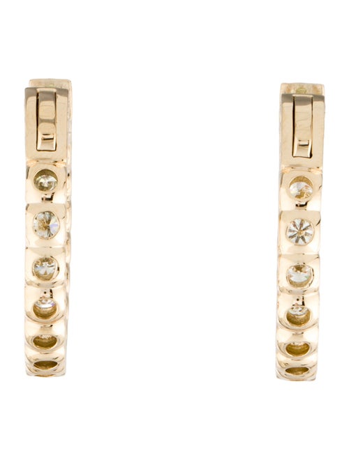 Earrings 14K 8.50ctw Diamond Inside-Out Hoop Earrings