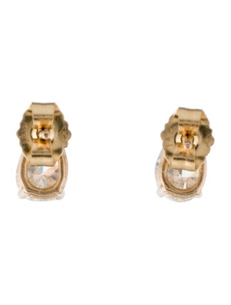 Earrings 14K 1.00ctw Diamond Pear Stud
