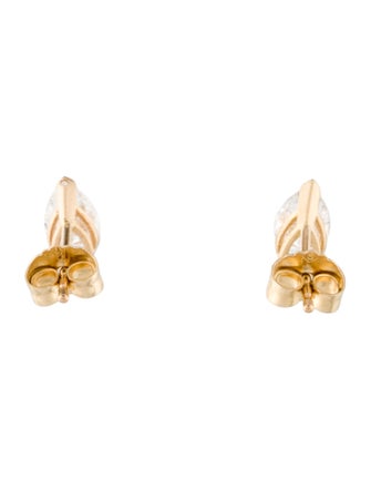 Earrings 14K Diamond Pear Stud