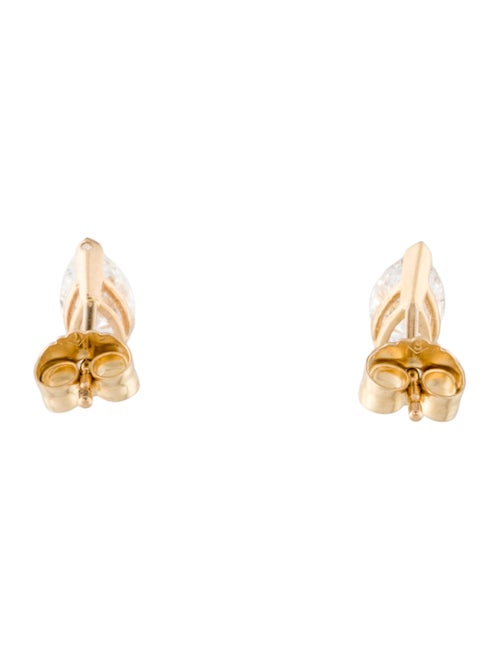 Earrings 14K Diamond Pear Stud