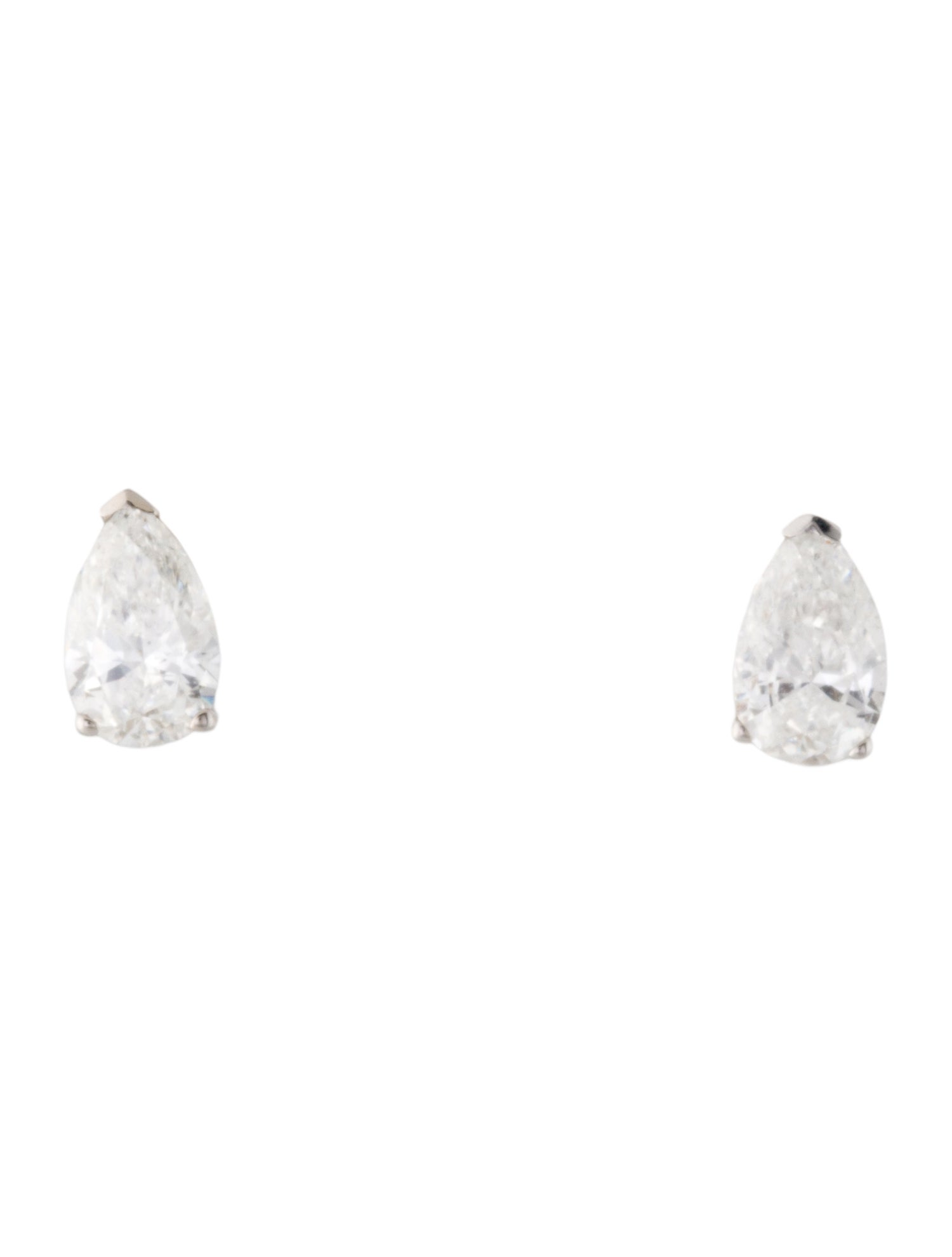 Earrings 14K Diamond Pear Stud