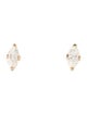 Earrings 14K Diamond Marquise Stud