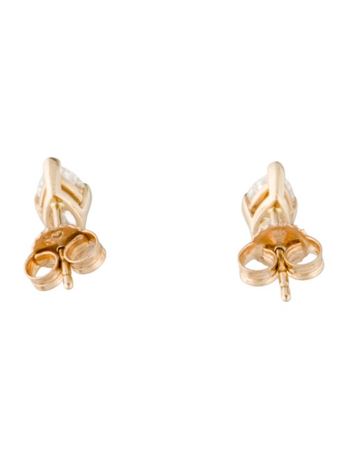 Earrings 14K Diamond Marquise Stud