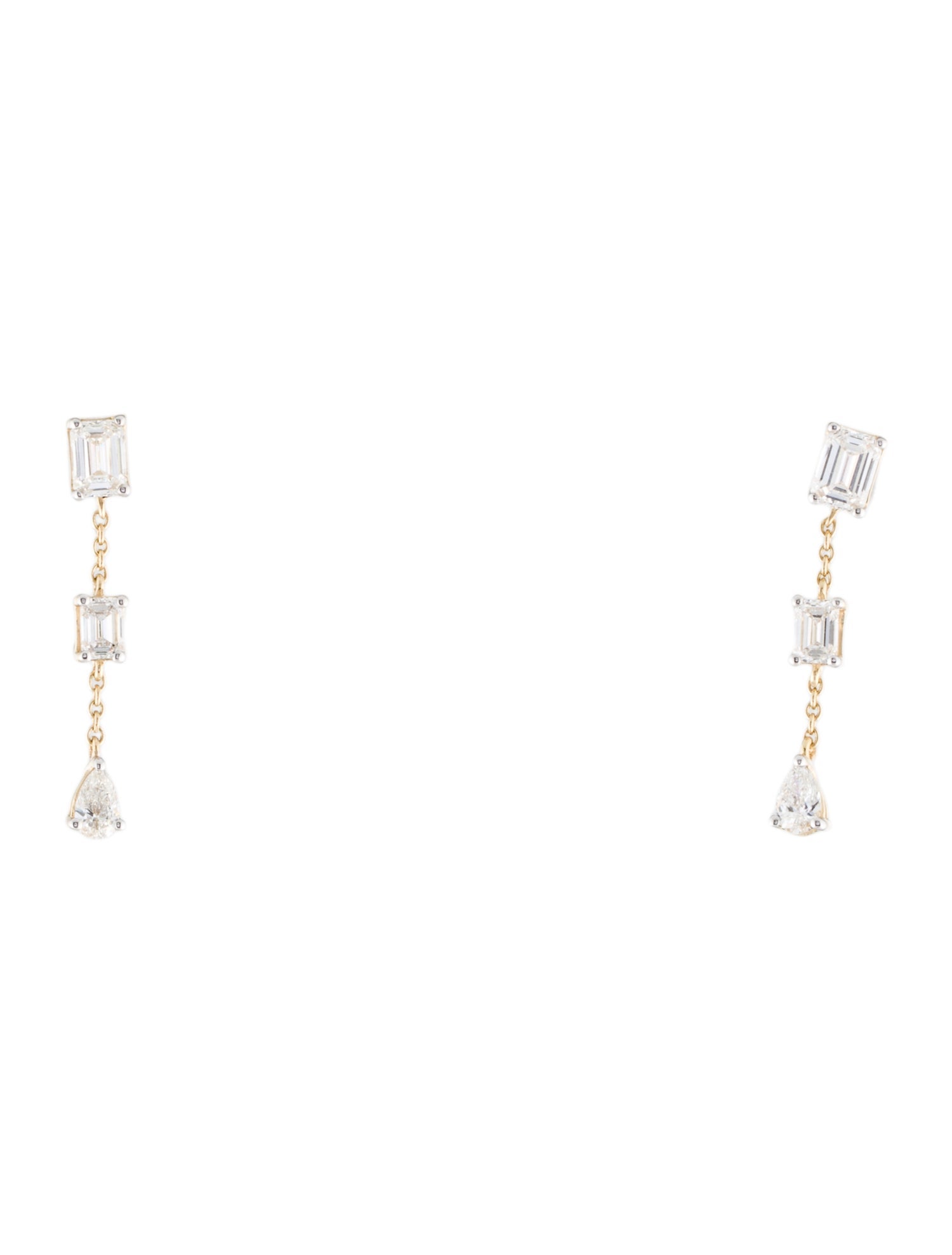 Earrings 14K 1.50ctw Lab-Grown Diamond Drop