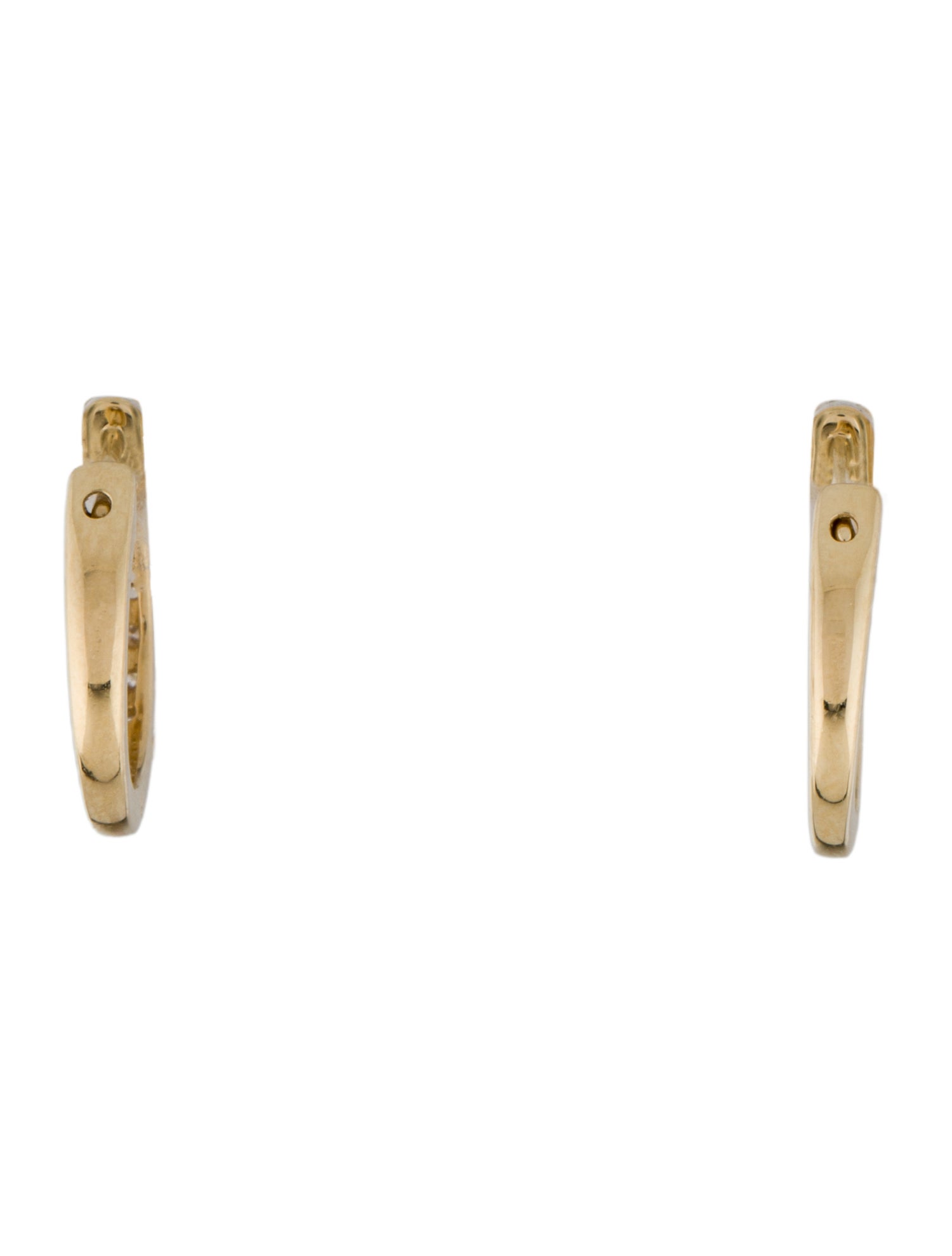 Earrings 14K Lab-Grown Diamond Hoop Earrings