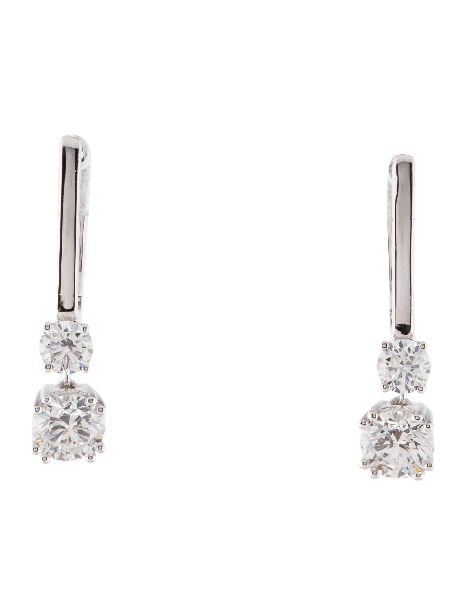 Earrings 14K 2.00ctw Lab-Grown Diamond Drop Earrings