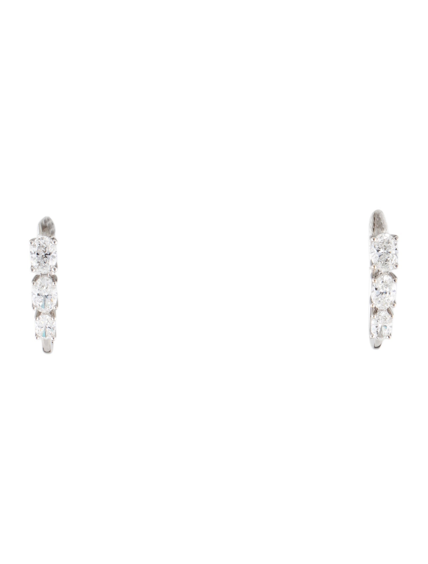Earrings 14K 1.50ctw Lab-Grown Diamond Hoop