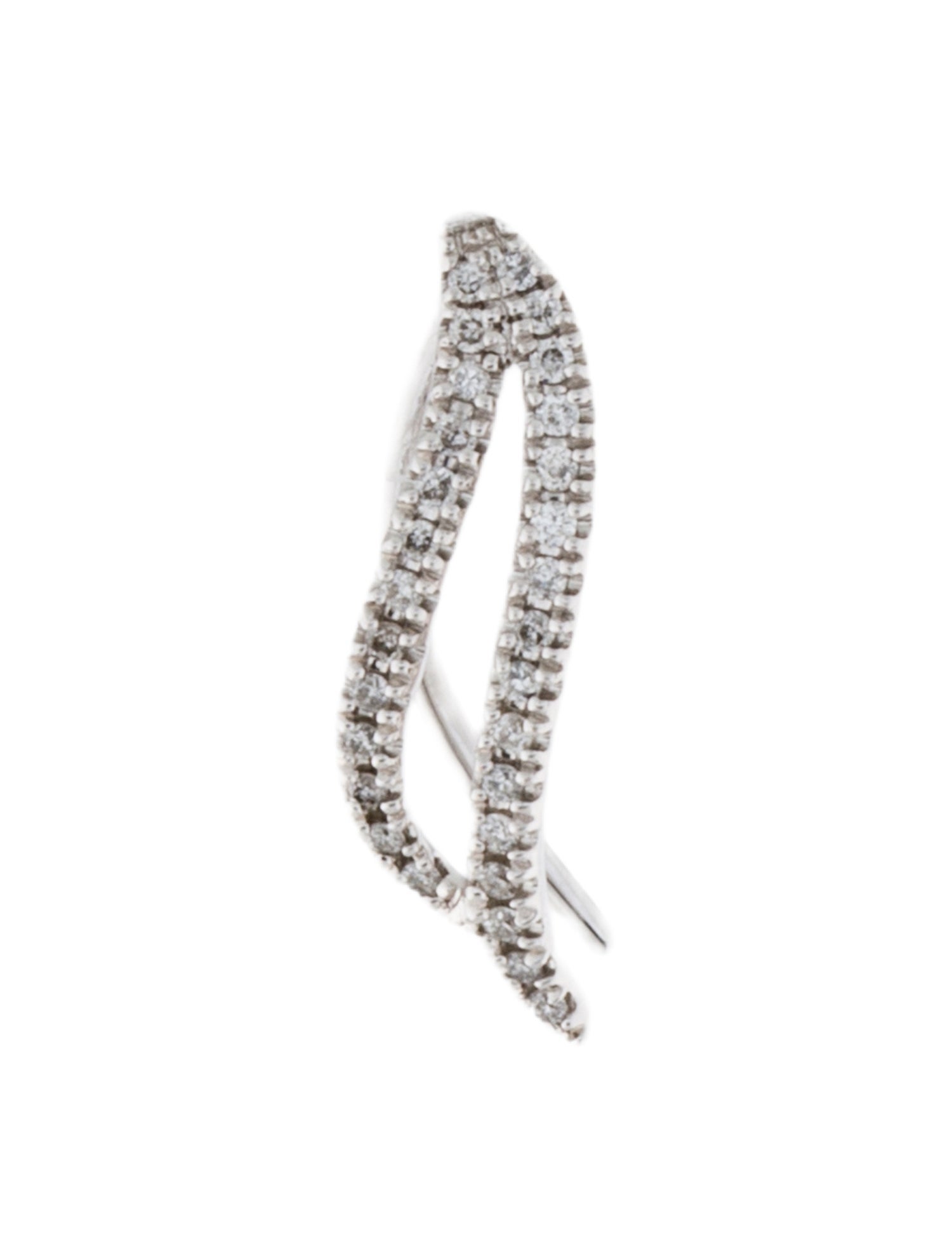 Earrings 14K Diamond Single Ear Climber