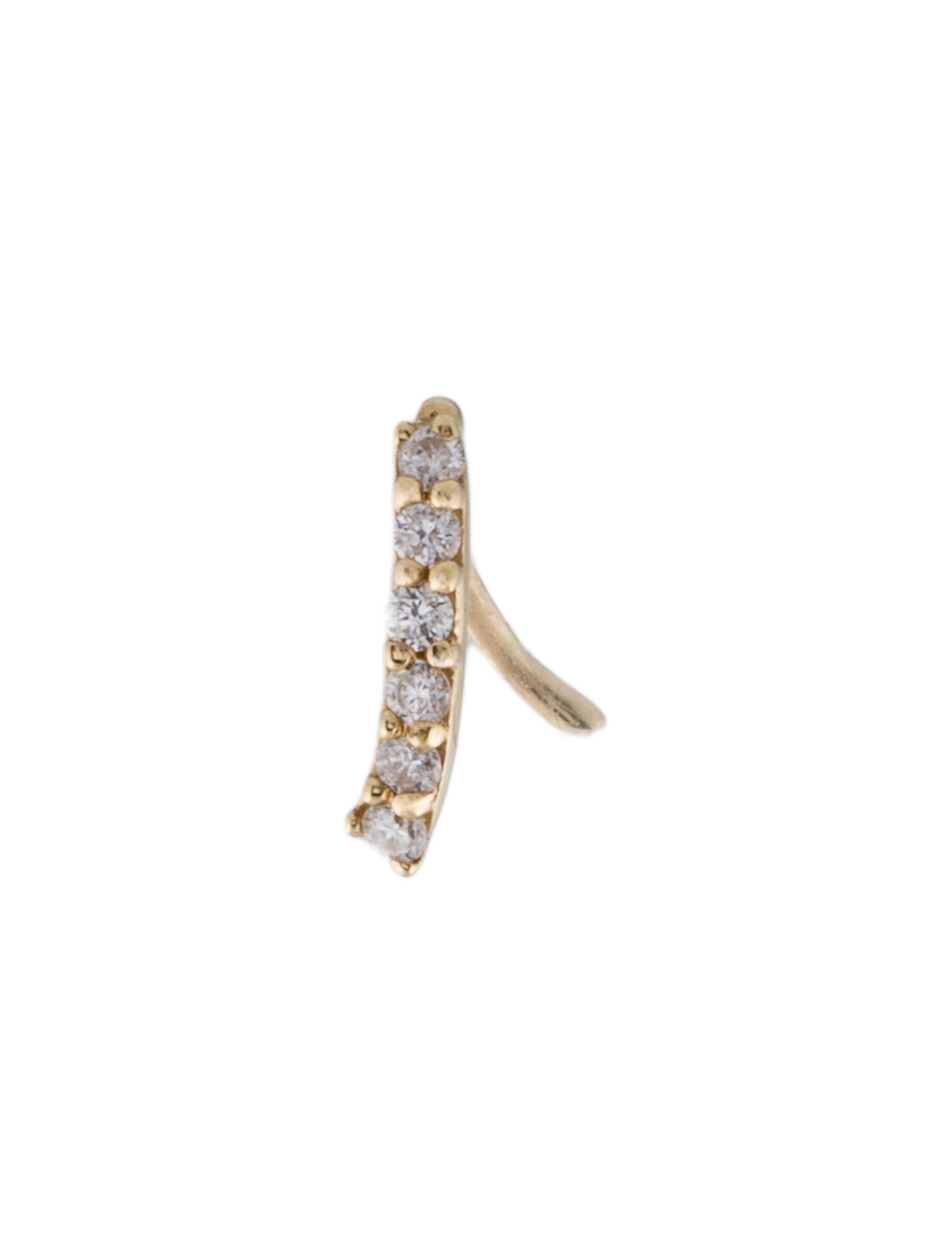 Earrings 14K Diamond Single Ear Climber
